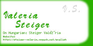 valeria steiger business card
